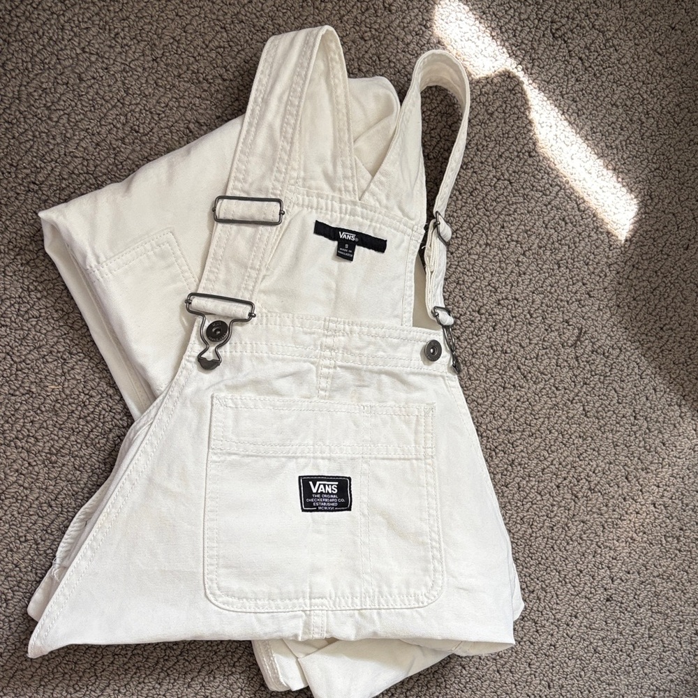 Vans Off-White Overalls with Adjustable Straps